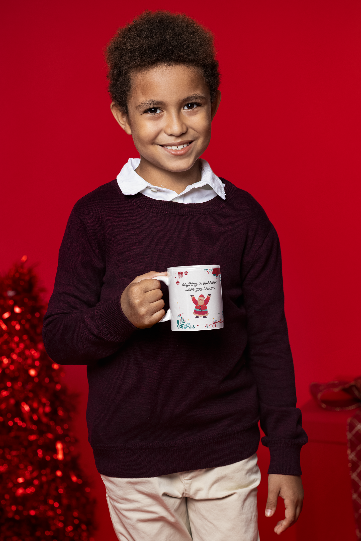 HOLIDAY CHEER 11oz MUG - Santa Theme
