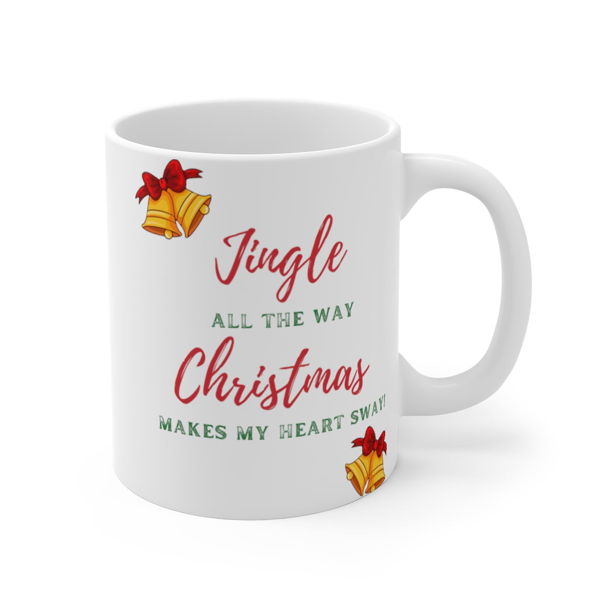 HOLIDAY CHEER 11oz MUG - Jingle Bells Theme
