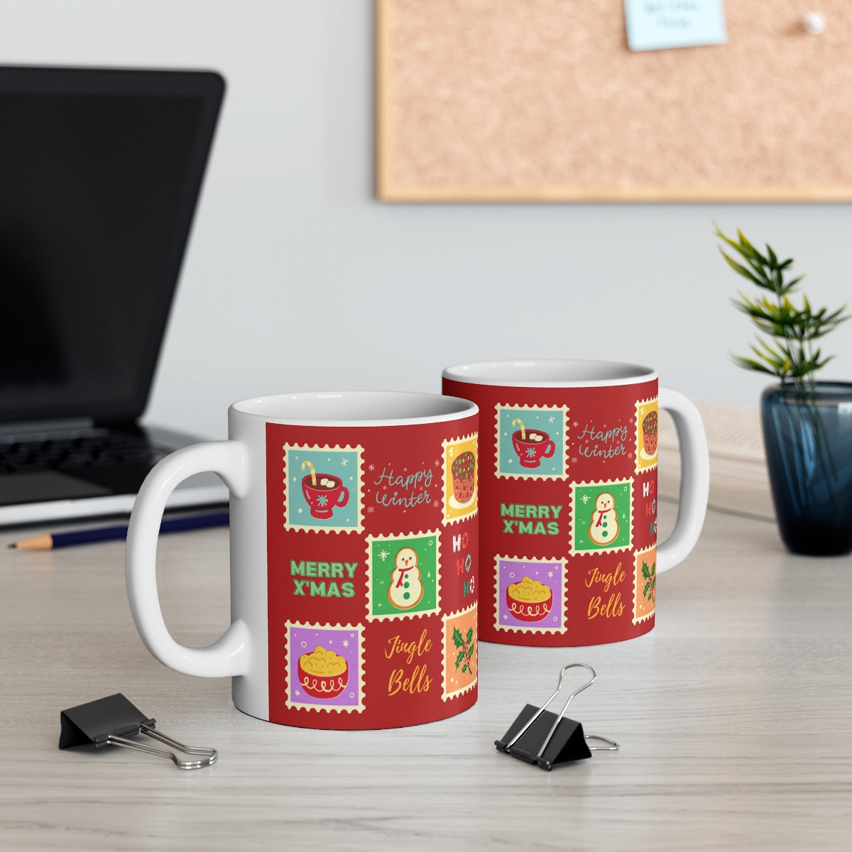 HOLIDAY CHEER 11oz MUG - Christmas Festivities Theme