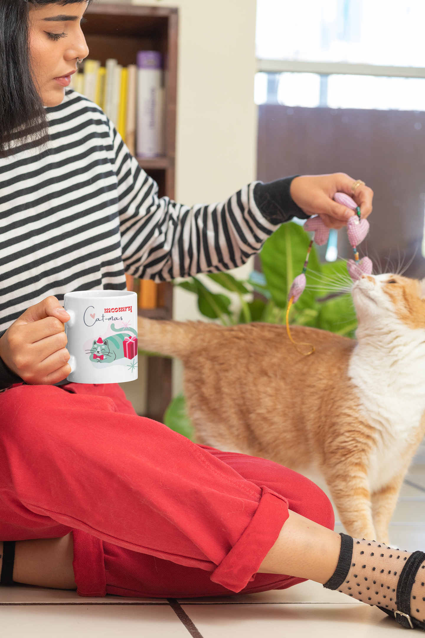 HOLIDAY CHEER 11oz MUG - Pets & Christmas Theme
