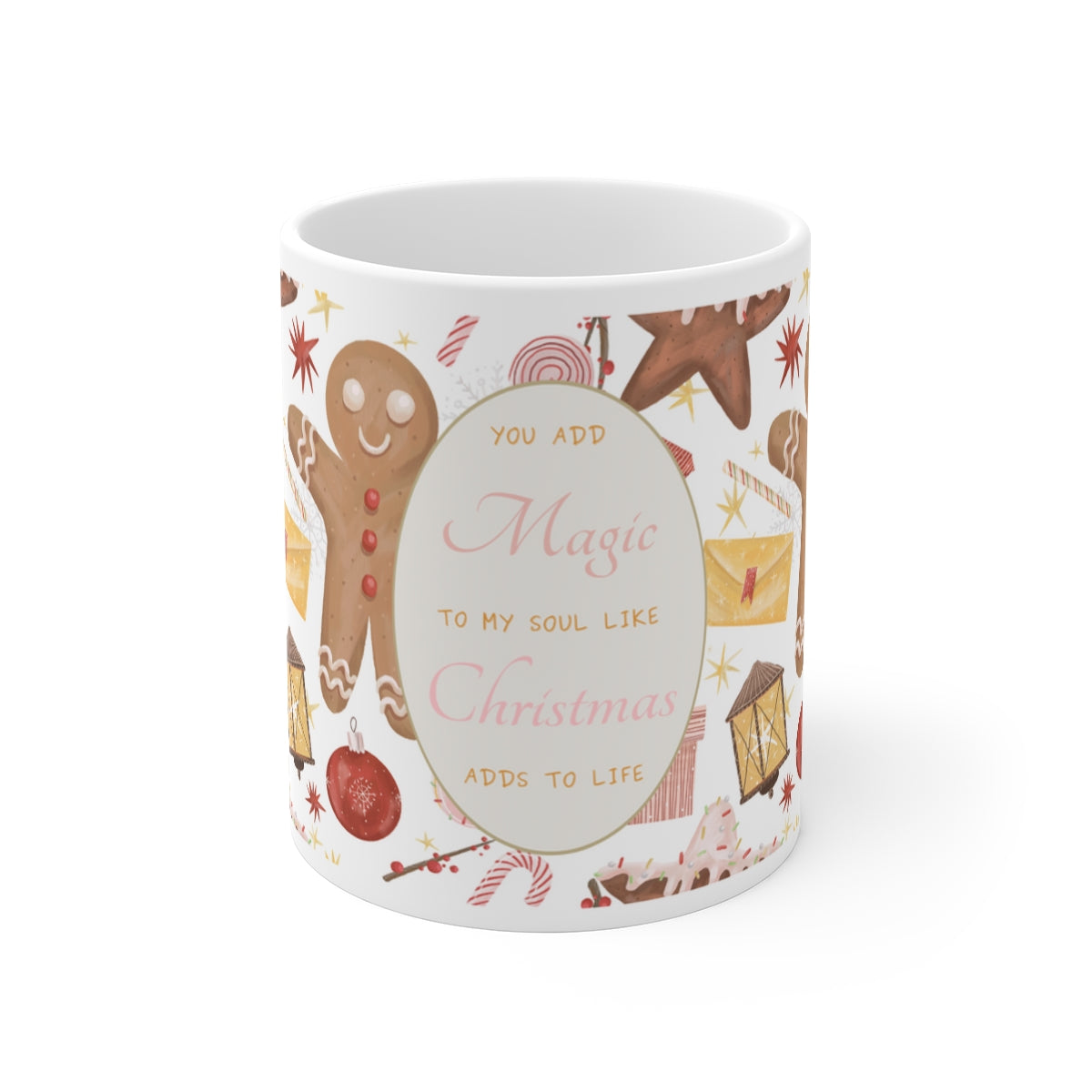 HOLIDAY CHEER 11oz MUG - Christmas & Love Theme