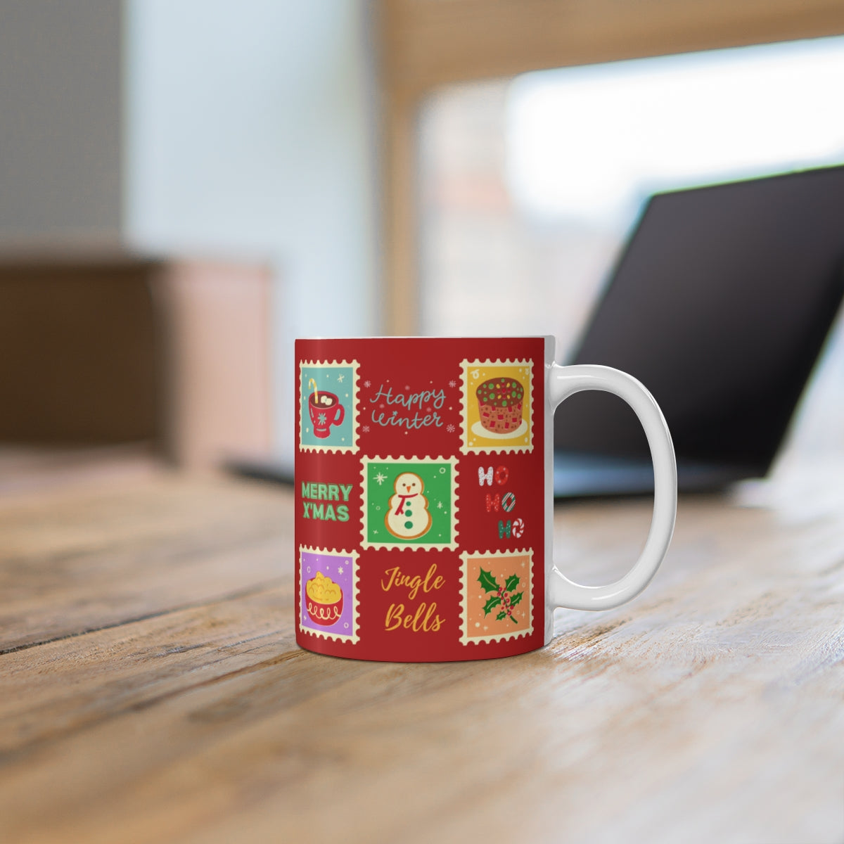HOLIDAY CHEER 11oz MUG - Christmas Festivities Theme