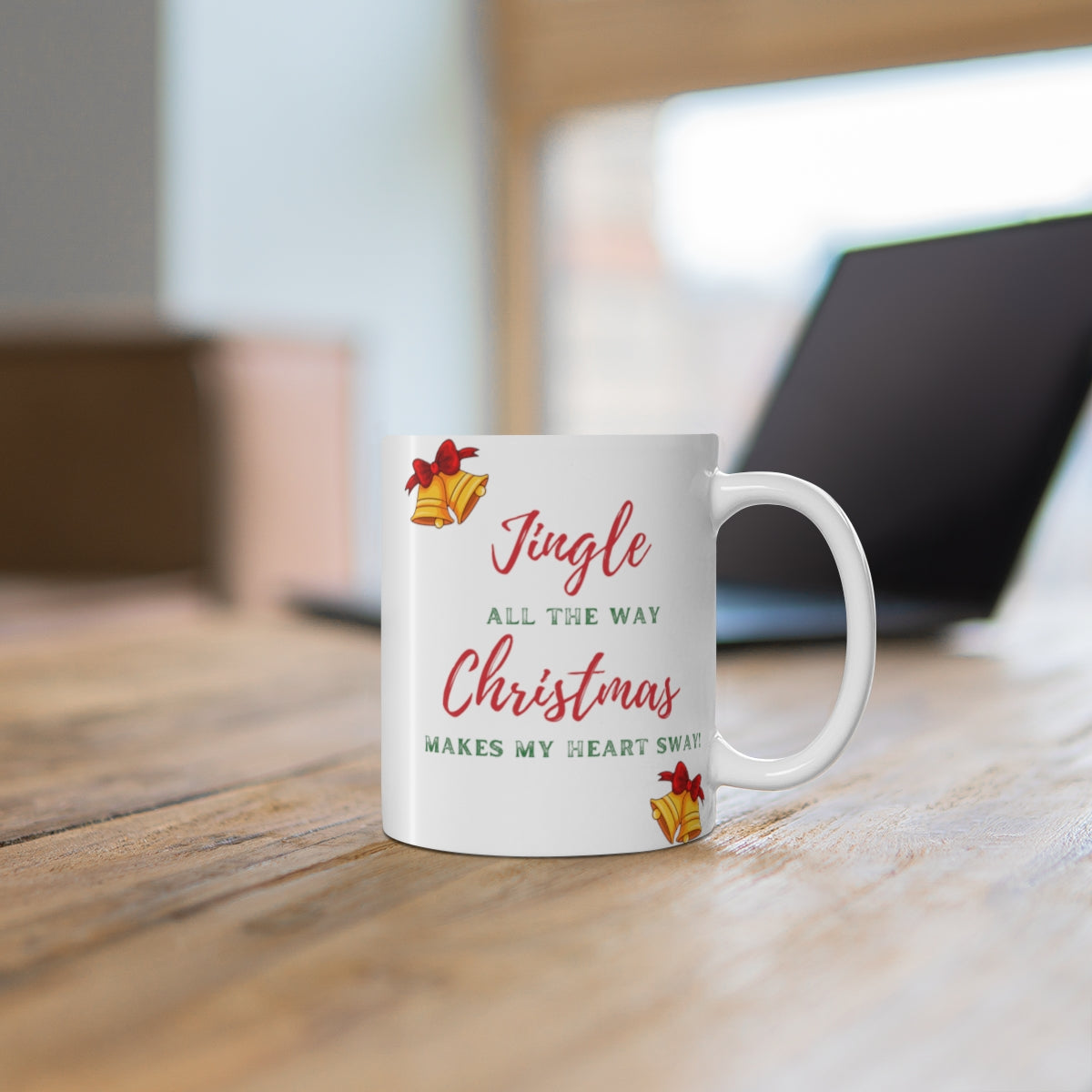 HOLIDAY CHEER 11oz MUG - Jingle Bells Theme