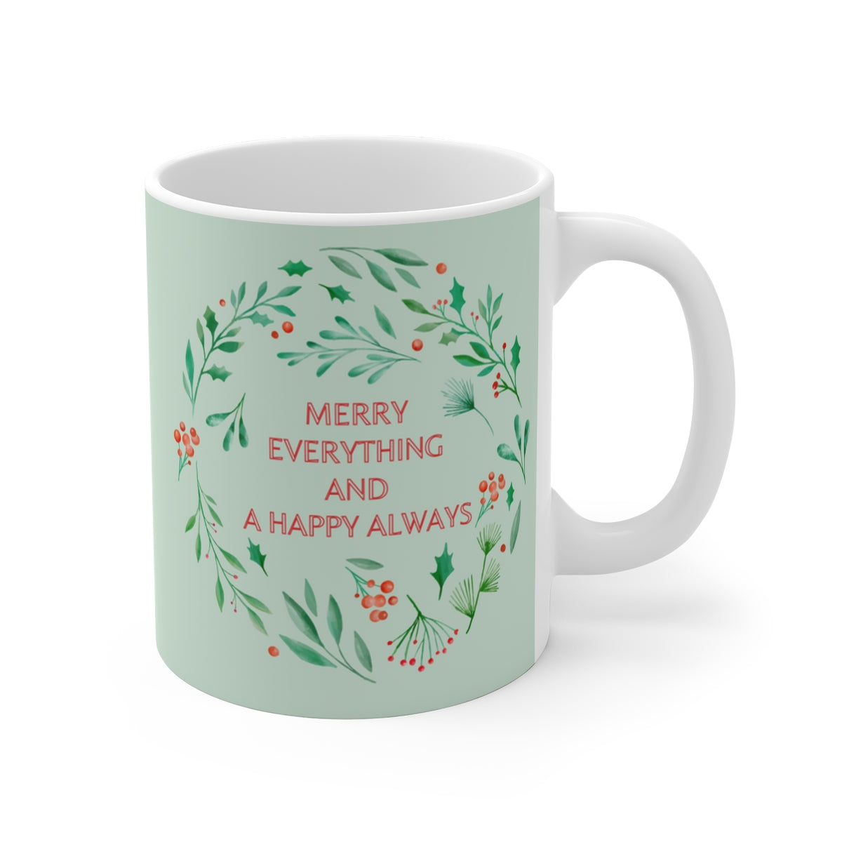 HOLIDAY CHEER 11oz MUG - Christmas & NY Theme