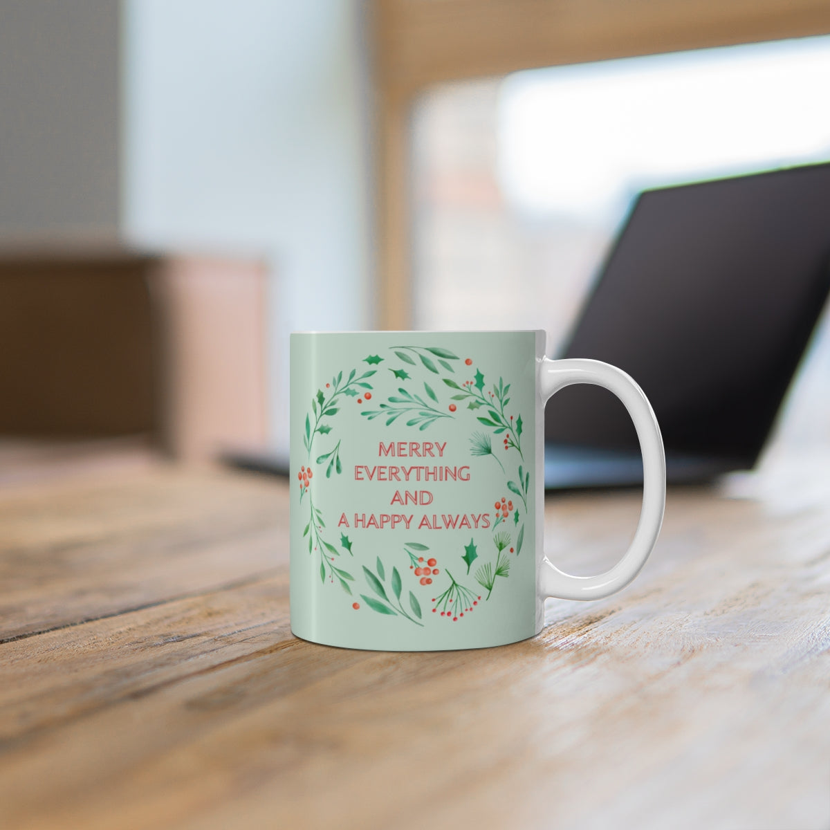 HOLIDAY CHEER 11oz MUG - Christmas & NY Theme