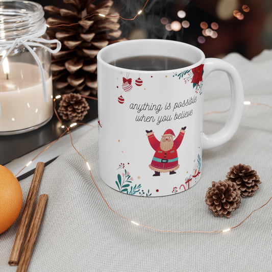 HOLIDAY CHEER 11oz MUG - Santa Theme