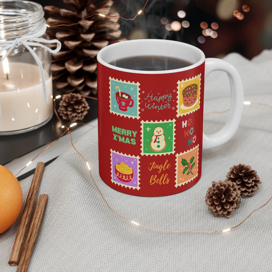 HOLIDAY CHEER 11oz MUG - Christmas Festivities Theme